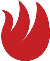 Icon design combination of fire shape. vector