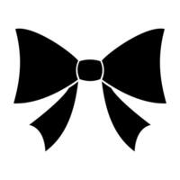 Bow ribbon gift icon isolate on white background. vector