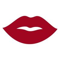 Lip icon on white background. vector