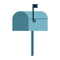 Mail box icon on white background. vector