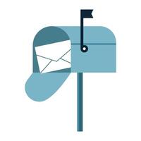 Mail box icon on white background. vector