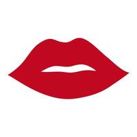 Lip icon on white background. vector