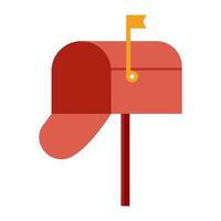 Mail box icon on white background. vector