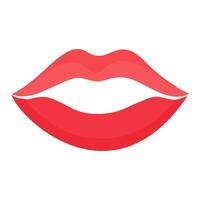 Lip icon on white background. vector