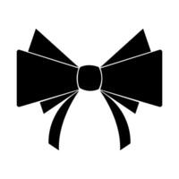 Bow ribbon gift icon isolate on white background. vector
