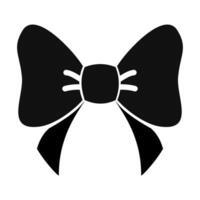 Bow ribbon gift icon isolate on white background. vector