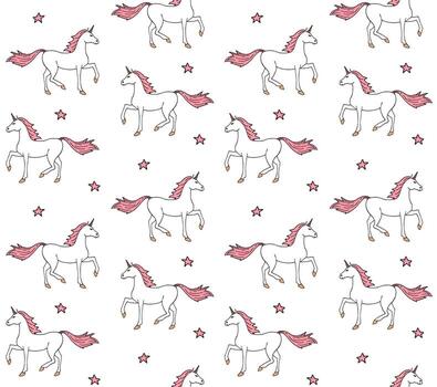 patrón sin fisuras de unicornio vector