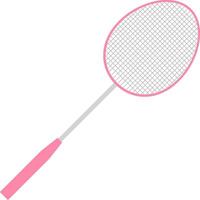 Flat badminton racket vector