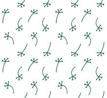 Seamless pattern of sketch dandelion flower vector