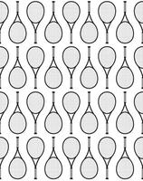 Seamless pattern of tennis racket and ball vector