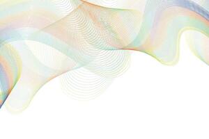 Gradient wave lines background. vector
