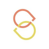 letter s logo design icon element for business or initial vector