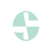 letter s logo design icon element for business or initial vector