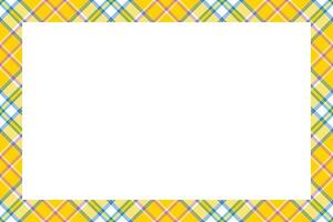Vintage frame . Scottish border pattern retro style. Tartan plaid ornament. vector