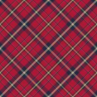 Tartan plaid pattern in red. Print fabric texture seamless. Check background. vector