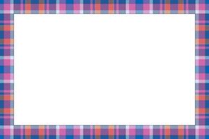 Vintage frame . Scottish border pattern retro style. Tartan plaid ornament. vector