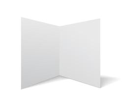 school note book paper with realistic shadow. White blank page isolated on background. Mock up template. vector