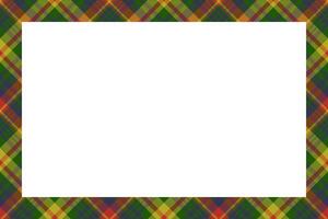 Rectangle borders and Frames . Border pattern geometric vintage frame design. Scottish tartan plaid fabric texture. Template for gift card, collage, scrapbook or photo album and portrait. vector