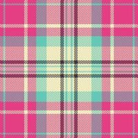 Pixel background design. Modern seamless pattern plaid. Square texture fabric. Tartan scottish textile. Beauty color madras ornament. vector
