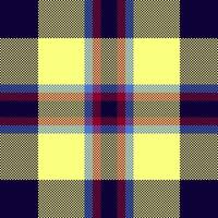 Pixel background design. Modern seamless pattern plaid. Square texture fabric. Tartan scottish textile. Beauty color madras ornament. vector