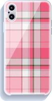 Smartphone cover design mockup. Template geometric pattern for mobile phone back part. Flat design. vector