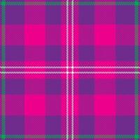 Pixel background design. Modern seamless pattern plaid. Square texture fabric. Tartan scottish textile. Beauty color madras ornament. vector