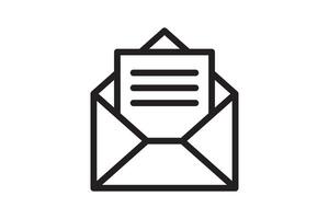 Mail icon sign. Letter envelope symbol. Message send to address illustration. vector