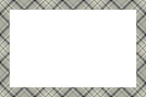 Vintage frame . Scottish border pattern retro style. Tartan plaid ornament. vector