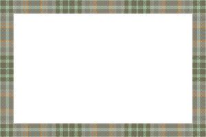 Vintage frame . Scottish border pattern retro style. Tartan plaid ornament. vector