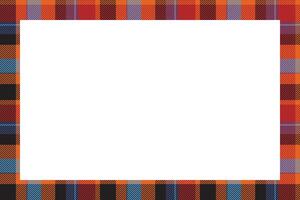 Vintage frame . Scottish border pattern retro style. Tartan plaid ornament. vector