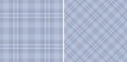 Check fabric tartan of texture textile with a plaid background seamless pattern. Set in stylish colors for modern duvet covers in bedroom. vector