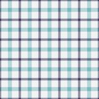 Proud tartan texture plaid, tailor check fabric. Twill textile background pattern seamless in white and cyan colors. vector