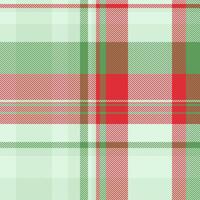 Calm plaid background texture, graphic textile tartan. Flooring fabric seamless check pattern in light and red colors. vector