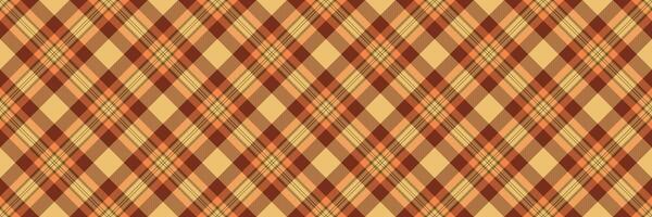 Scrapbook background texture, vivid pattern check seamless. Self fabric textile tartan plaid in amber and red colors. vector