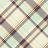 Industry check fabric , open tartan textile pattern. Knot texture seamless background plaid in beige and pastel colors. vector