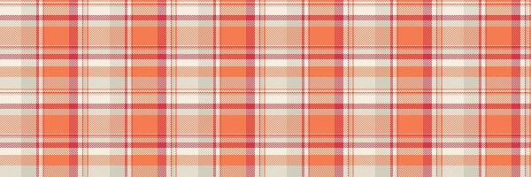 Perfection textile check tartan, furniture seamless plaid . Content background texture pattern fabric in light and orange colors. vector
