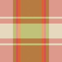 Hispanic seamless plaid texture, intricate tartan check pattern. November textile background fabric in red and light colors. vector