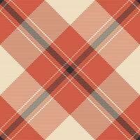 Lady tartan background pattern, podium check plaid. Silky seamless textile texture fabric in red and light colors. vector