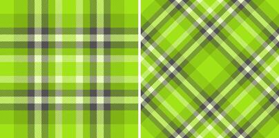 Seamless tartan check of textile texture with a fabric background pattern plaid. Set in nature colors for striped shirt outfit ideas. vector