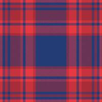 Plaid check pattern. Seamless fabric texture. Tartan textile print. vector