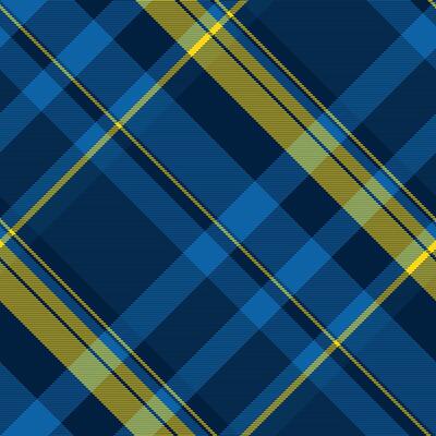 Tough pattern fabric, softness texture seamless textile. Finish tartan plaid background check in cyan and dark colors.
