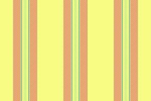 Sew texture textile, premium seamless fabric vertical. Realistic pattern background lines stripe in lime and red colors. vector