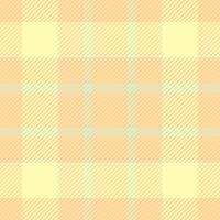 Illustration check plaid textile, window texture tartan pattern. Handmade background fabric seamless in amber and navajo white colors. vector