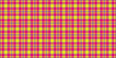 Anniversary texture plaid seamless, naked background textile . Rich fabric check tartan pattern in bright and radioactive colors. vector