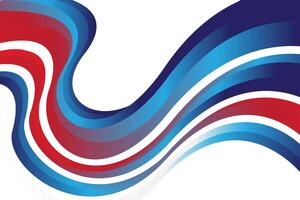 Blue and red wave background vector