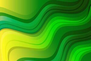 Green fluid wavy background vector