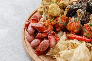 beer plate on stone background studio food photography 2 photo