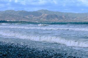 view of the mountains and the Mediterranean Sea on Cyprus 1 photo