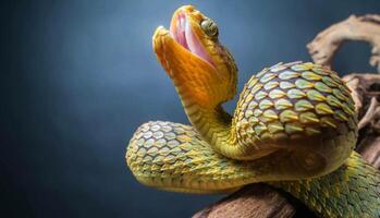 Purple-spotted Pit Viper in the snake photo