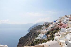 View of Oia on the island of Santorini in Greece photo